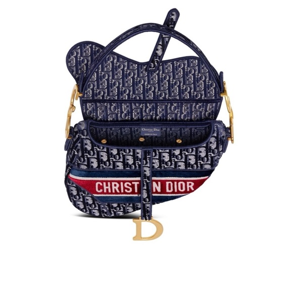 BRAND NEW DIOR Oblique Embroidered Saddle Bag - Picture 2 of 11
